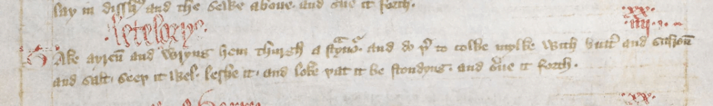Letelorye extrait du manuscrit médiéval