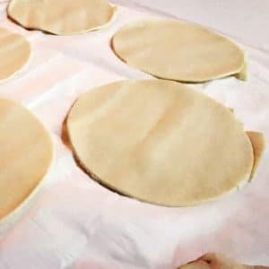 Faites des ronds de pâte