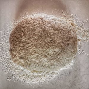 Rajoutez de la farine ou du liquide si nécessaire de façon à obtenir une belle pâte.