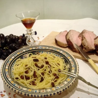 Accueil Recette Médiévale 1 Alatria catalans al sugo di carne (XIV-XV°)
